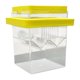 thumbnail image 1 of Caja de de acuarios Hotadores de peces flotantes Pequeño de acuarios Freeder Incubator de cría de cría para peces para bebés Betta Amarillo, 1 of 9