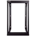 thumbnail image 2 of NavePoint 15U Wall Mount IT Open Frame 19 Inch Rack with Swing Out Hinged Gate Black, 2 of 10