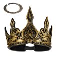 thumbnail image 2 of Corona de espuma de poliuretano 3D para fiesta de Halloween, tocado real, accesorio para baile de graduación, corona medieval, accesorio de cosplay para carnaval, cumpleaños (patrón aleatorio)., 2 of 7