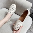 thumbnail image 7 of YHAJDS Closed Toe Flats for Women Solid Color Square Slip On Soft Loafers Casual Daily Work Shoes, 7 of 7