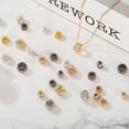 thumbnail image 5 of Uxcell 40Pcs 10mm Cuentas de Strass de Gran Agujero, Cuentas Espaciadoras a Granel Europeas (Oro Brillante), 5 of 5