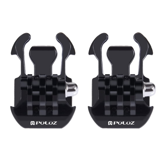 2 PCS QKOO Horizontal Surface Quick Release Buckle for GoPro, Insta360, DJI and Other Action