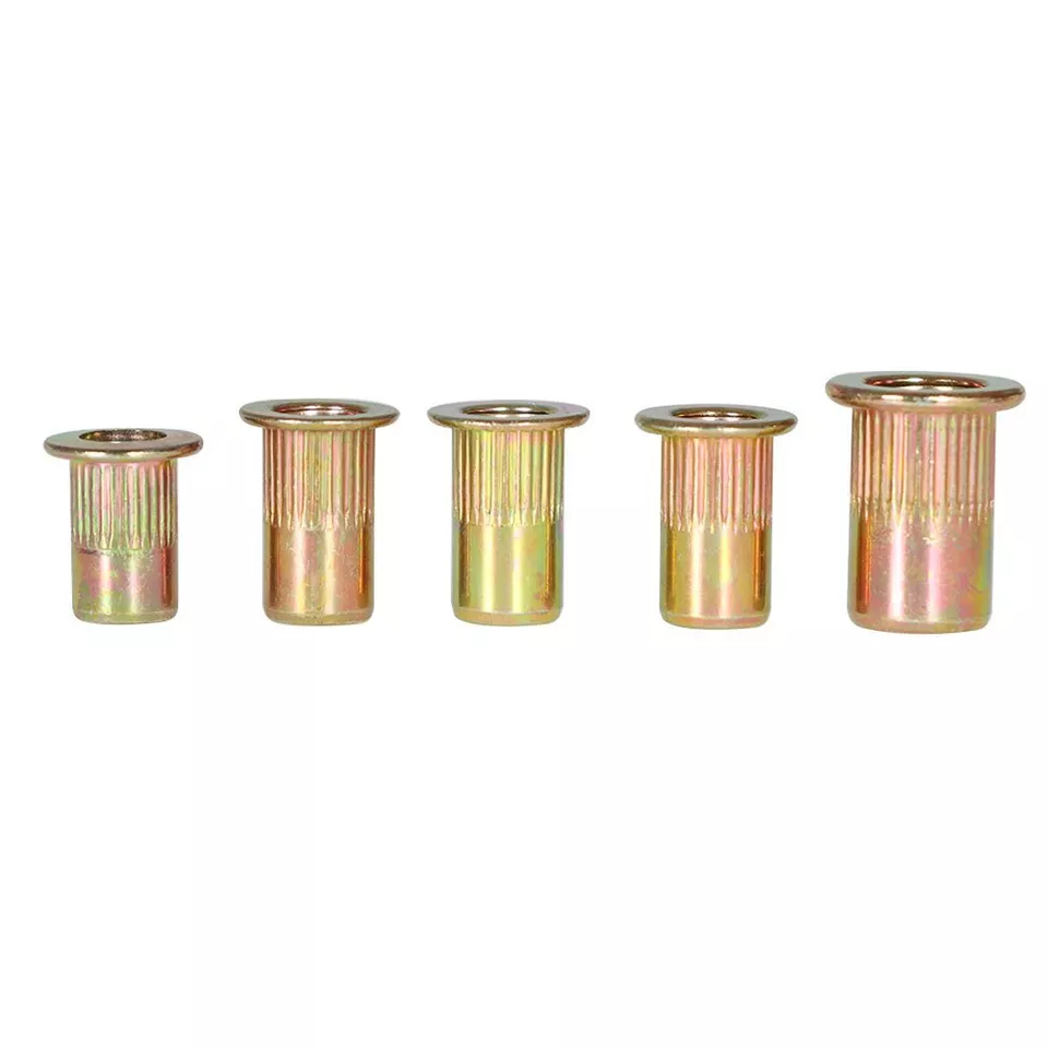 CIRCLE- Zinc Steel Rivet Nut Kit 300 Pcs Rivnut Nutsert Assort 150Pcs Metric+150Pcs Sae