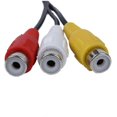 thumbnail image 2 of 4 Pin S-Video to 3 RCA Female TV Adapter Laptop Cable, 2 of 4