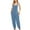 Sky Blue, variant on Joau Solid Overalls Women Jumpsuits for Women Summer Dressy Casual Button Sleeveless Romper One Piece Jumpsuit with Pockets Loose Streetwear