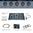 thumbnail image 4 of Parrilla A Gas AVERA AI5BN 5 Quemadores Panel Acero Inoxidable Negro, 4 of 10