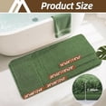 thumbnail image 6 of Extra Thick Bath Rugs for Bathroom - Anti-Slip Bath Mats Soft Plush Yarn Shaggy 100% Strong Mirco Polyeste Mat Living Room Bedroom Mat Floor Water Absorbent(Green,16x24 - Inches), 6 of 7