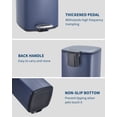thumbnail image 5 of 8 Gallon Kitchen Trash Can, Stainless Steel Garbage Can with Lid and Inner Bucket, Step-On Square Trash Bin for Home Office Bedroom Bathroom Laundry Room - Blue, 5 of 7