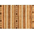 thumbnail image 1 of Ahgly Company Indoor Rectangle Abstract Orange Modern Area Rugs, 5' x 7', 1 of 4