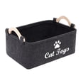 thumbnail image 4 of Felt Pet Toy Storage Basket – 15x10in with Handle, Organizer for Dog & Cat Toys, Clothes, Accessories., 4 of 4