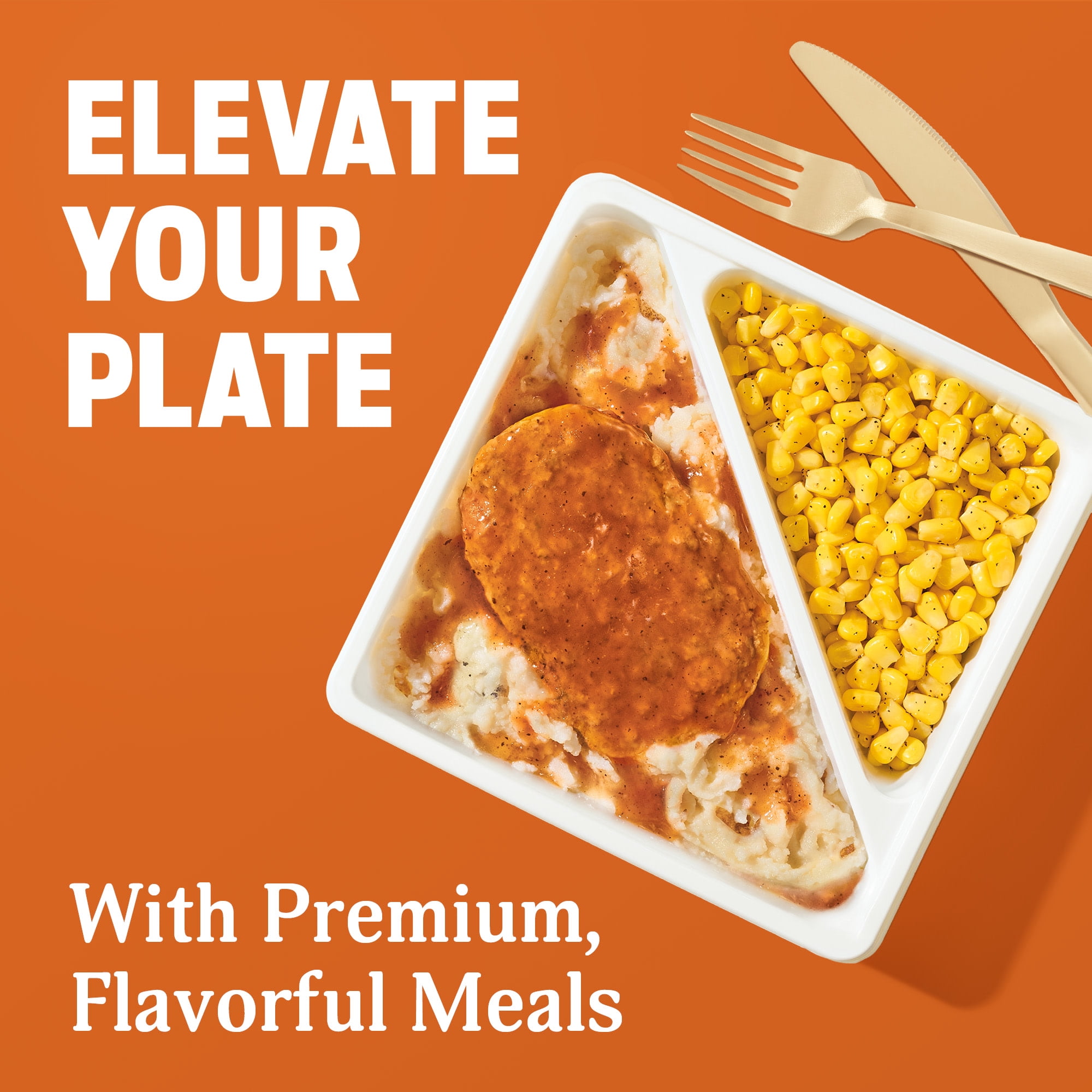 Healthy Choice Meatloaf & Mashed Potatoes, High Protein Frozen Meal, 11 oz. Bowl