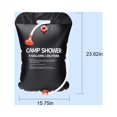 thumbnail image 3 of cpengpj Solar Shower Bag, Camping , Portable with Removable Hose and On-Off Switchable Shower Head for Camping Beach Swimming Outdoor Traveling, 3 of 9