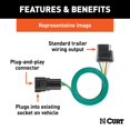 thumbnail image 4 of CURT 55245 Vehicle-Side Custom 4-Pin Trailer Wiring Harness, Fits Select Toyota 4Runner, Highlander, Land Cruiser, Lexus LX470, LX570, RX300, 4 of 4