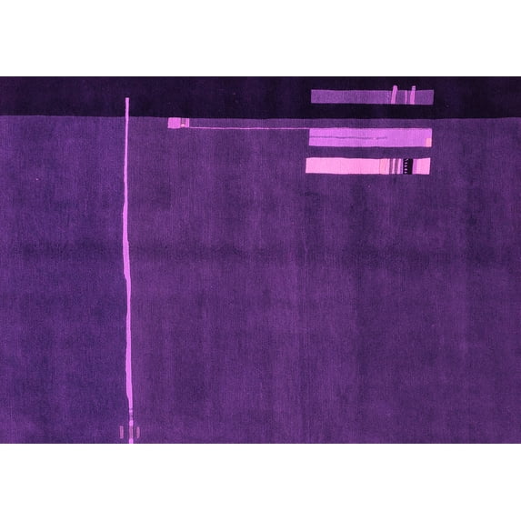 Ahgly Company Indoor Rectangle Abstract Pink Modern Area Rugs, 3' x 5'
