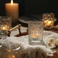 24pcs Clear Votive Candle Holders 2x2.5inch - Glass Candle Holder in ...