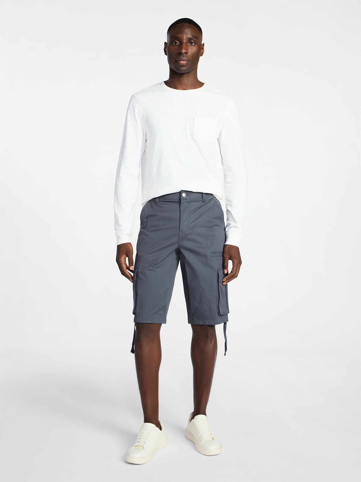 George Men's Relaxed Fit Messenger Cargo Shorts, 14" Inseam, Sizes 28-54