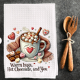thumbnail image 3 of Hot Chocolate Warm Hugs Kitchen Tea Towel 16x24 - 1 Piece, 3 of 5