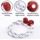 thumbnail image 2 of Cuerda de cortina de diamantes-Rojo grande-2 piezas Fokelyi WMPH-1414-2, 2 of 7