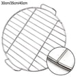 thumbnail image 5 of Mosiee Grille Ronde en Acier Inoxydable pour Barbecue avec Poignée, 5 of 5