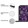 thumbnail image 4 of Naloa Snowflake Gradient Purple Oven Mitts and Pot Holders 4 pcs Set, Cooking Baking Grilling Kitchen Oven Glove for Cooking, 4 of 6
