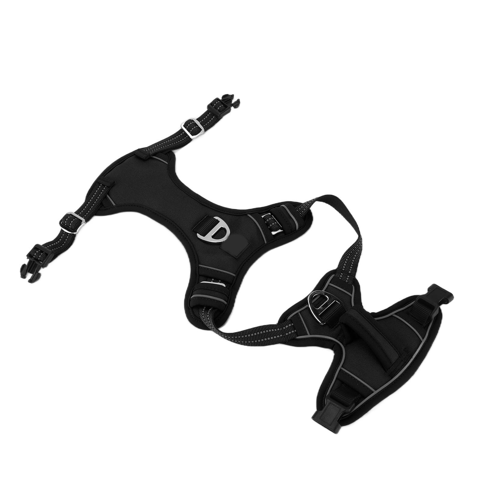 Nieyigj Premium Reflective No Pull Dog Harness Small Black - Adjustable Pet Vest with Sturdy Handle for Walking and Training, Breathable Comfort (9.45 inches / 24 cm)