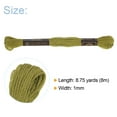 thumbnail image 2 of Uxcell 24 Skeins Embroidery Floss 8.75 Yard Each Long Fiber Cotton Cross Stitch Thread Moss Green, 2 of 6
