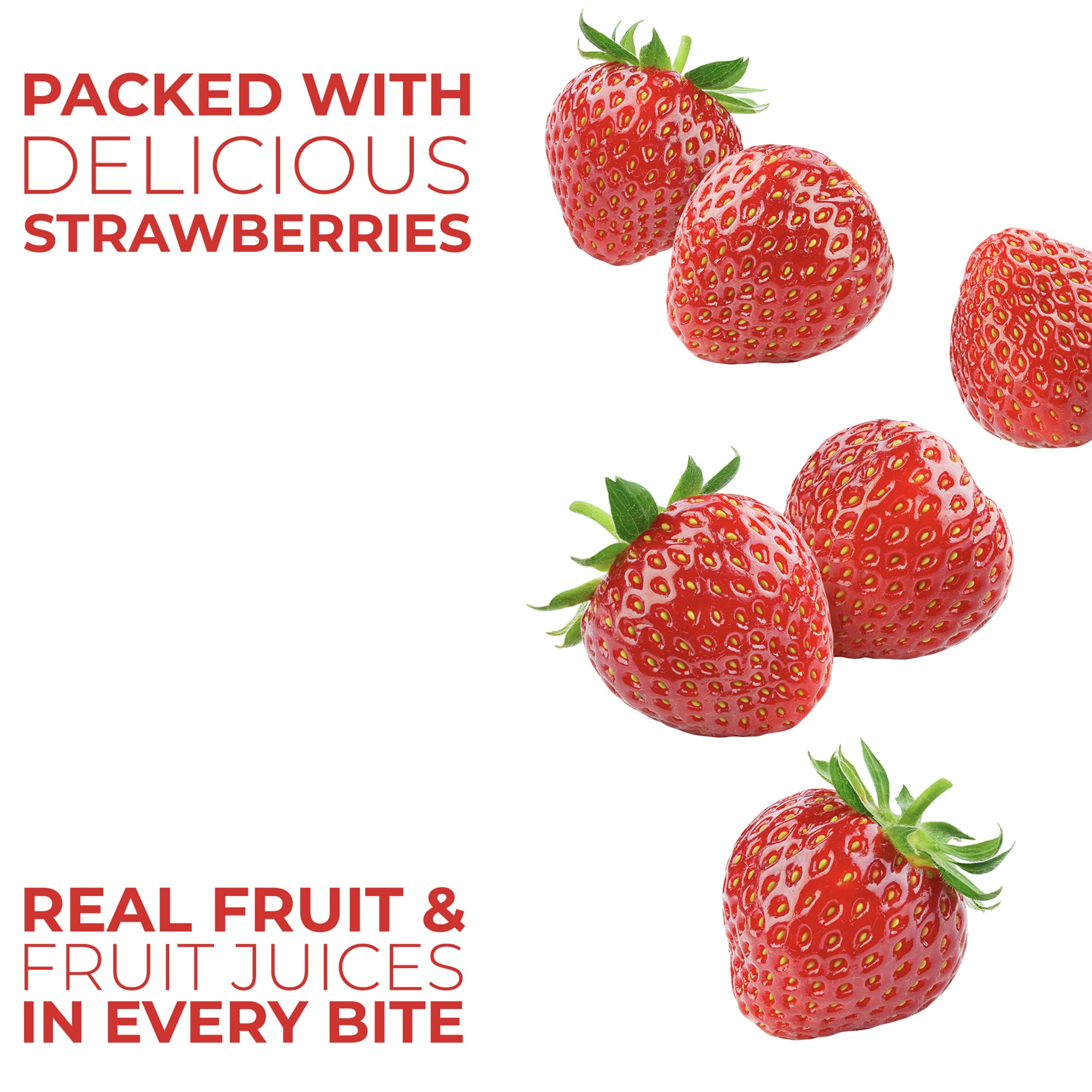 Betty Lou's Strawberry Fruit Bars, Vegan, Gluten Free Snacks 12 Count