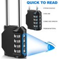 thumbnail image 4 of Woeilo Combination lock 4-digit combination padlock, 4 of 5