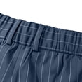 thumbnail image 4 of IROINNID Mens Striped Pleated Pants High Waist Casual Dress Trousers with Belt Loops Side Pockets Relaxed Fit Business Work Commute Bottoms, 4 of 9