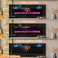 thumbnail image 6 of Costway 68'' Ultra-Thin Electric Fireplace Recessed Wall Mounted W/Crystal Log Decoration, 6 of 10