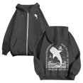 thumbnail image 2 of Cute Christian Hoodies for Women Long Sleeve Loose Bible Verse Graphic Hooded Sweatshirt with Pockets Y2k Zip Up Jacket, 2 of 7