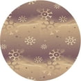 thumbnail image 1 of Ahgly Company Indoor Round Patterned Dark Almond Brown Area Rugs, 8' Round, 1 of 1