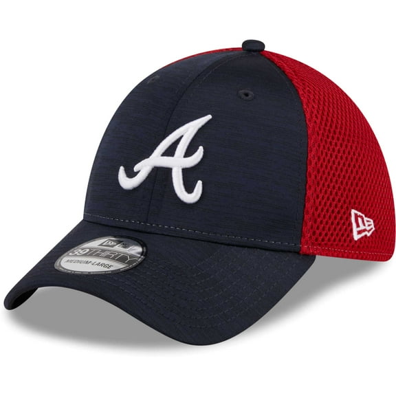 Men's New Era Navy Atlanta Braves Neo 39THIRTY Flex Hat