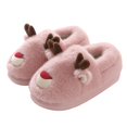 thumbnail image 2 of Zapatos de algodón de alce otoño e invierno hogar interior antideslizante cálido dibujos animados niños zapatos de algodón para padres e hijos bolsa de pareja de Navidad zapatos de algodón de tacón, 2 of 5