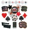 Mayflower Products Casino Night Party Supplies 8 Guest kit and Playing Card Suits Balloon Bouquet Decorations