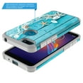 thumbnail image 2 of Moto E6 Play Case, KAESAR Slim Hybrid Dual Layer Shockproof Hard Cover Graphic Fashion Cute Colorful Silicone Skin Cover Armor Case for Moto E6 Play (Starfish), 2 of 5