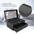 thumbnail image 4 of Caja De Presentación De Relojes, Caja De Reloj De 24 Ranuras De Fibra De Carbono Para El Hogar Para Entusiastas De Los Relojes, 4 of 7