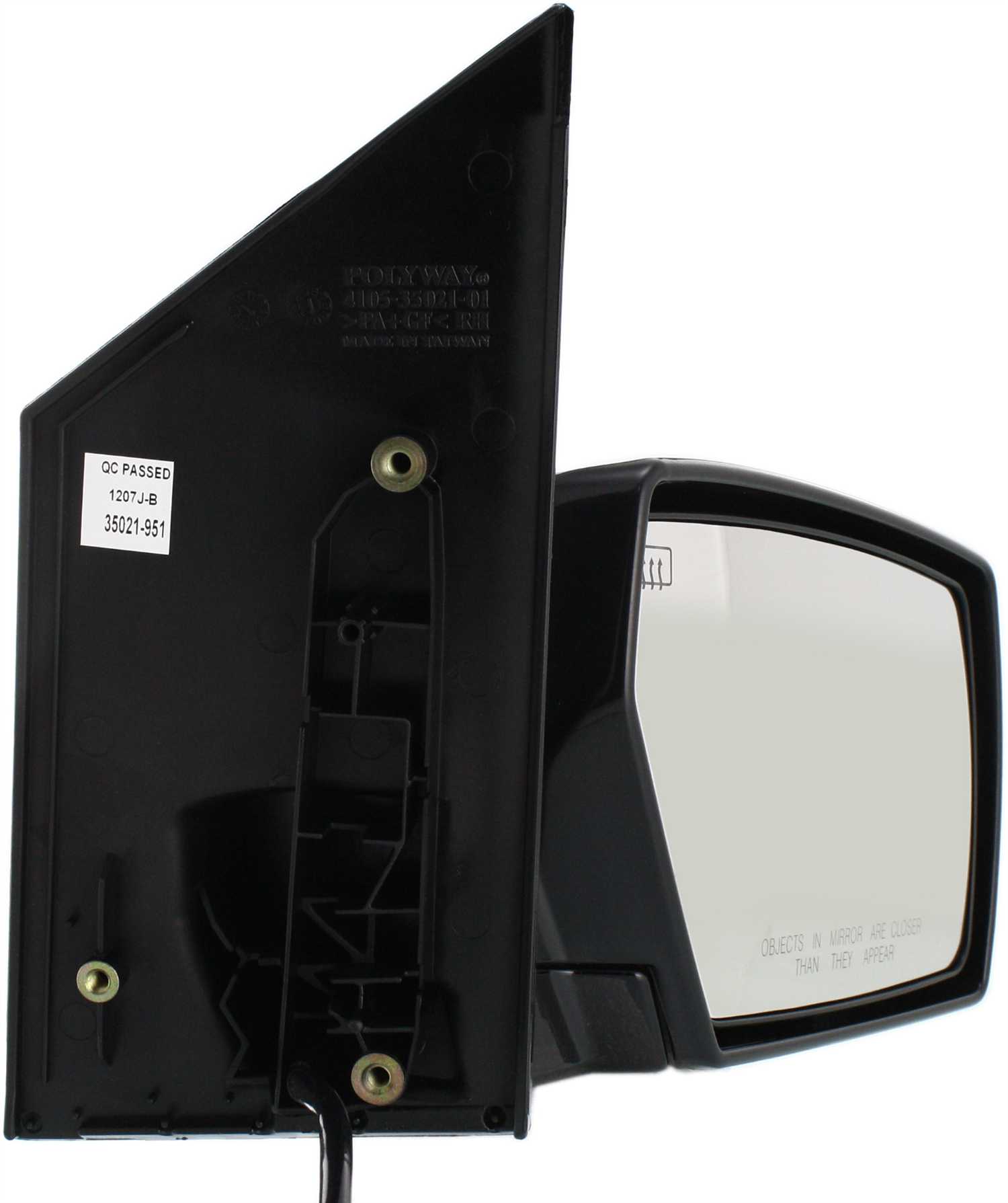 Mirror Compatible With 2004-2009 Nissan Quest Right Passenger Side Heated Paintable Kool-Vue