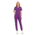 thumbnail image 2 of TAIAOJING Women's Jogger Scrub Set Set For hort Sleeve Outdoor Daily Causal, 2 of 5