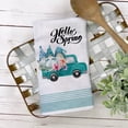 thumbnail image 4 of SPXUBZ Kitchen Towels Hello Spring Blue Gnome Flower Birdhouse Towels for Home Kitchen Holiday Decor Housewarming Gift Towels Set of 2, 4 of 5
