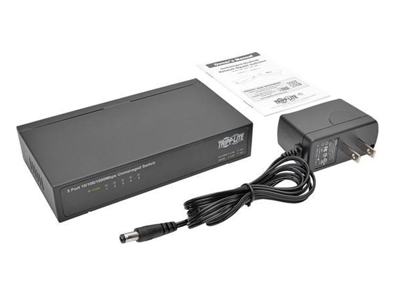 Tripp Lite 5-port Gigabit Ethernet Switch Desktop Metal Unmanaged Switch Switch Unmanaged 5 X 10/100/1000 Desktop Ac 100 240 V