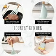 thumbnail image 5 of Country Kitchen 14-Pc Cooking Utensils Set Silicone Spatula & Kitchen Gadgets, Mint, 5 of 7