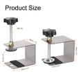 thumbnail image 2 of Uxcell 2pcs C Clamp 1.8" / 45mm Stainless Steel Cabinet Face Frame Clamps with Two Protective Pads, 2 of 6
