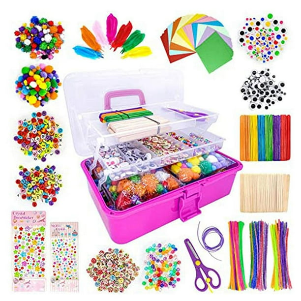 Suministros para manualidades, actividad al, rompecabezas, manualidades navideñas, caja definitiva de manualidades, proyectos artísticos para j , rojo rosa CUTICAT Accesorios hechos a mano