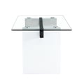 thumbnail image 3 of Large Table, 71"x35.4"x30", 0.4" Top, White, For Dining & Living Room Modern Table Party, Legs, White, 3 of 5