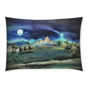WOPOP Holy Family And Three Kings Pillow Case Pillow Cover Two Sides Printing 20x30 inches