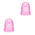 thumbnail image 4 of Methold Silicona guitarra puntas de los dedos protectores de dedos ukelele Fingerstall transparente no alergénico reutilizable instrumentos Rosa XS 2piezas, 4 of 6