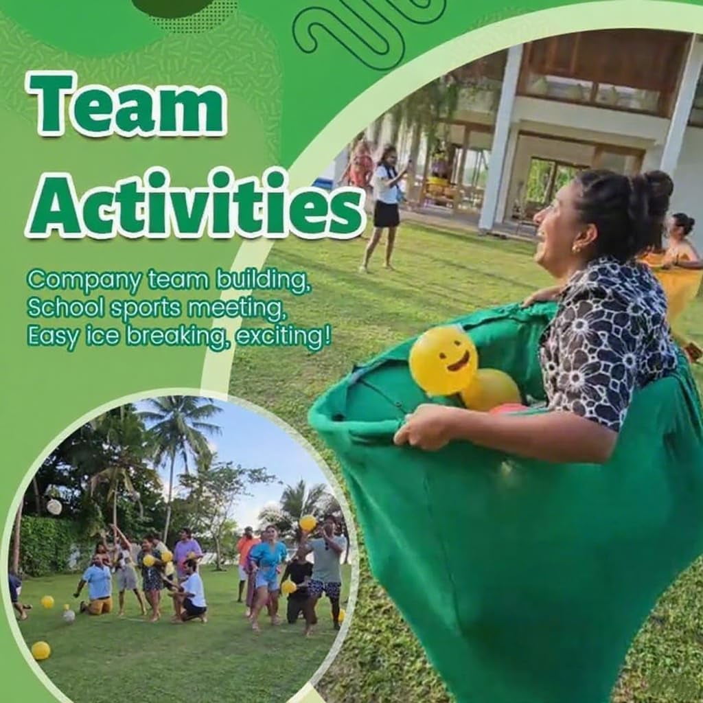 2025 New 2 PCS Granny Pants Outdoor Game, Giant Oversized Granny Pants Yard Game Sets with 4 Bouncy Balls & 1 Pump, Yard Games Field Family Reunion