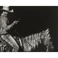 thumbnail image 2 of Chapman, Julie T. 18x15 White Modern Wood Framed Museum Art Print Titled - Cowboy Scratchboard II, 2 of 4