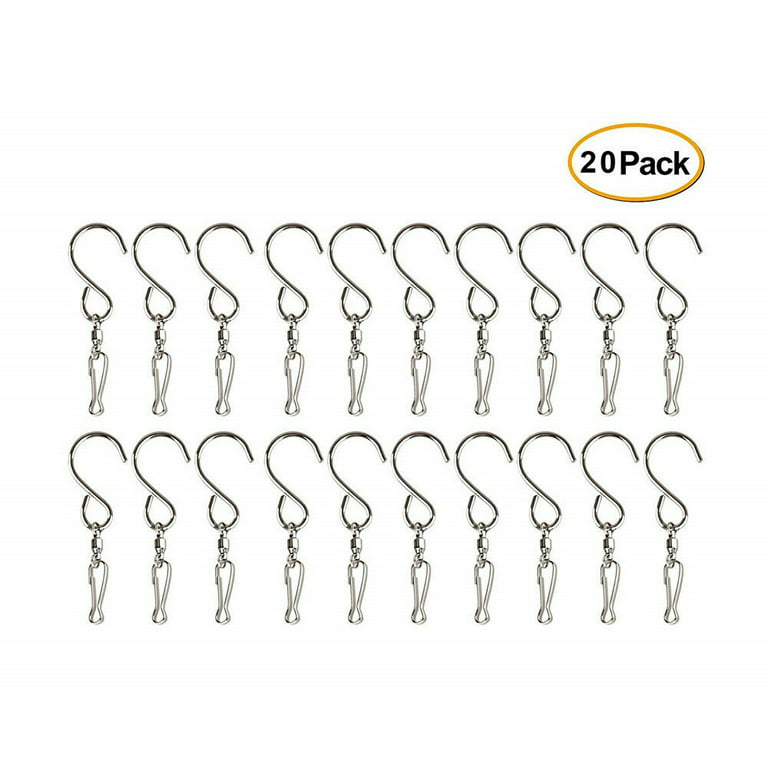 Swivel Hooks Clips Hanger for Hanging Wind Chimes Crystal Twisters